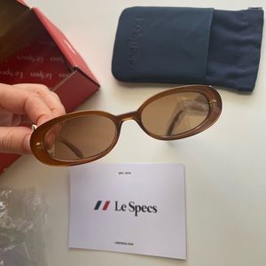 BRAND NEW! Le Specs Outta Love Caramel sunglasses